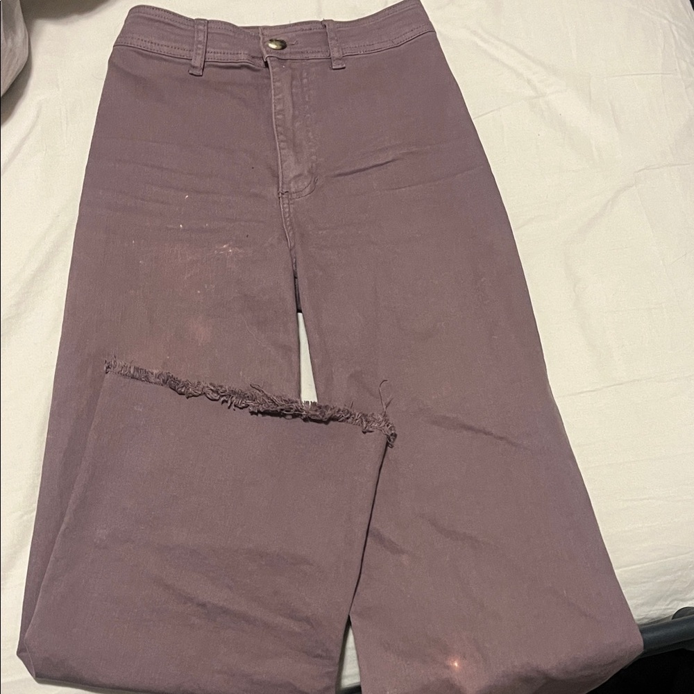 Billabong Women's High Rise Jeans in Purple